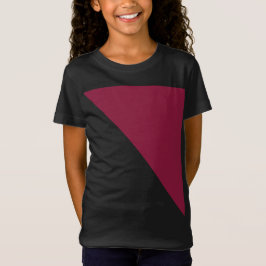 Camiseta T-Shirt de Criança com Bloco de Cores (Preto e Ver