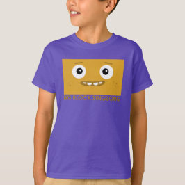 Camiseta T-Shirt de Crianças Amarelas da Banda Diversão BBS