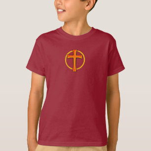 Camiseta T-Shirt de Crianças da Cruz Cristã