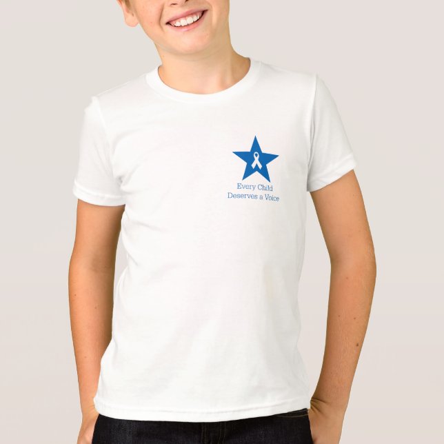Camiseta T-Shirt de Crianças de Apraxia (Frente)