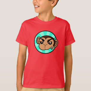 CAMISETA T-SHIRT DE CRIANÇAS DE MACACO ENGRAÇADO