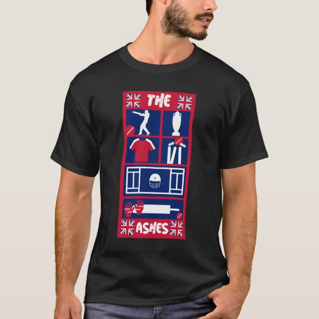 Camiseta T-Shirt de Críquete de Teste Inglês (Frente)