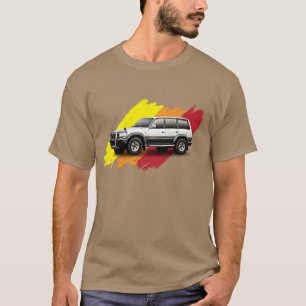 Camiseta T-Shirt de Cruzador Terrestre da Série Toyota 80