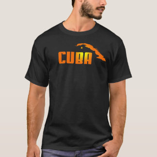 Camiseta T-shirt de Cuba DJ - logotipo da luz do sol