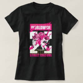 Camiseta T-Shirt de Cultura de Rua LIBERDOM A NÍVEL MUNDIAL