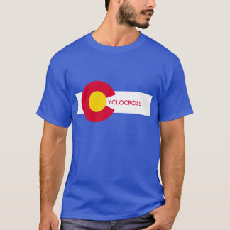 Camiseta T-shirt de Cyclocross da bandeira de Colorado