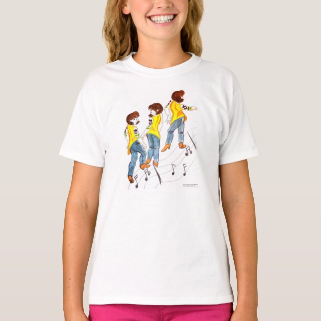 Camiseta T-Shirt de dança de linha (Frente)