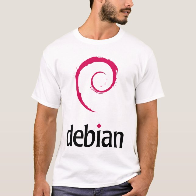 Camiseta T-shirt de Debian (Frente)