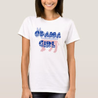 T-shirt de Democrata da menina de Obama