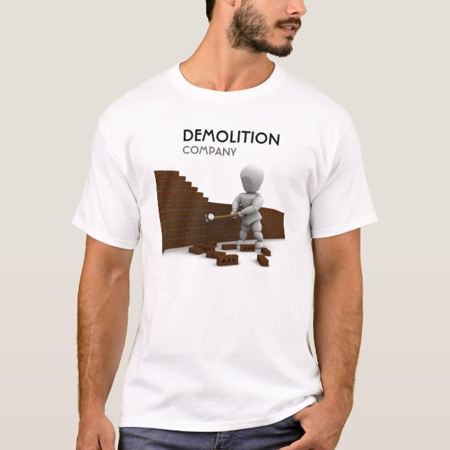 Camiseta T-shirt de Demolição Empresa (Frente)
