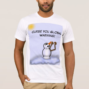 Camiseta T-shirt de derretimento do boneco de neve