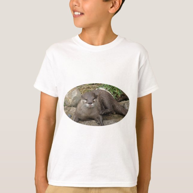 Camiseta T-shirt de descanso da lontra (Frente)