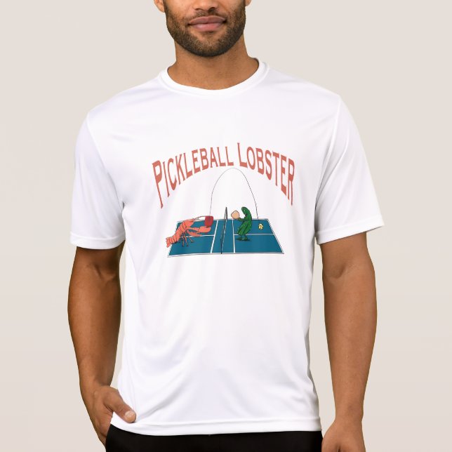 Camiseta t-shirt de desempenho em lagosta de picleball (Frente)