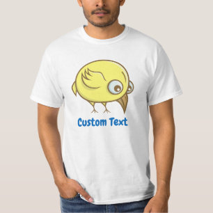Camiseta T-Shirt de desenho de aves amarelas