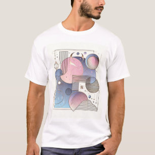 Camiseta T-Shirt de Design Abstrato de Elegância do eterno