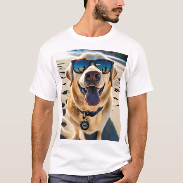 Camiseta T-shirt de design dos cães (Frente)