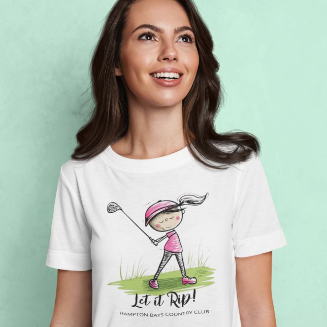 Camiseta T-Shirt de Diversão de Golfer (Criador carregado)