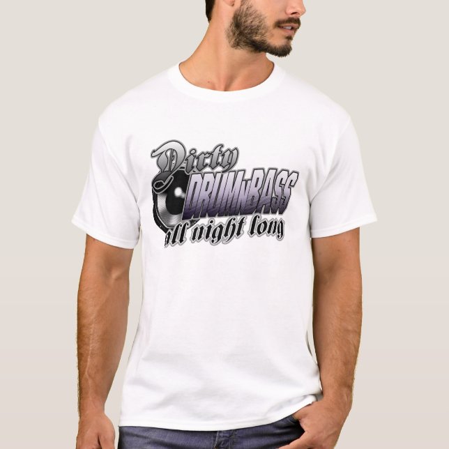 Camiseta T-shirt de DnB DRUMnBASS (Frente)