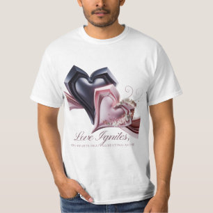 Camiseta T-Shirt de Dois Corações