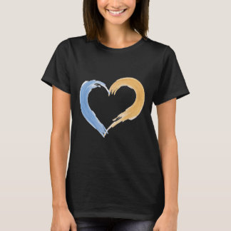 Camiseta T-Shirt de Dourada e Azul"