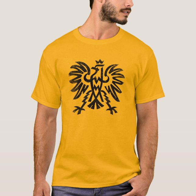 Camiseta T-shirt de Eagle do alemão (Frente)