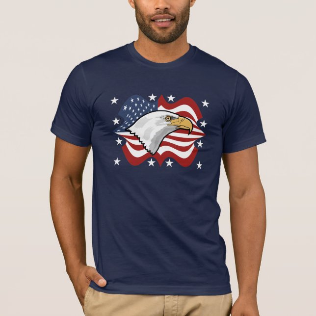 Camiseta T-shirt de Eagle do americano (Frente)