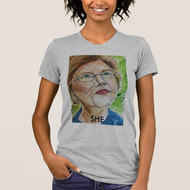 Camiseta T-shirt de Elizabeth Warren (Frente)