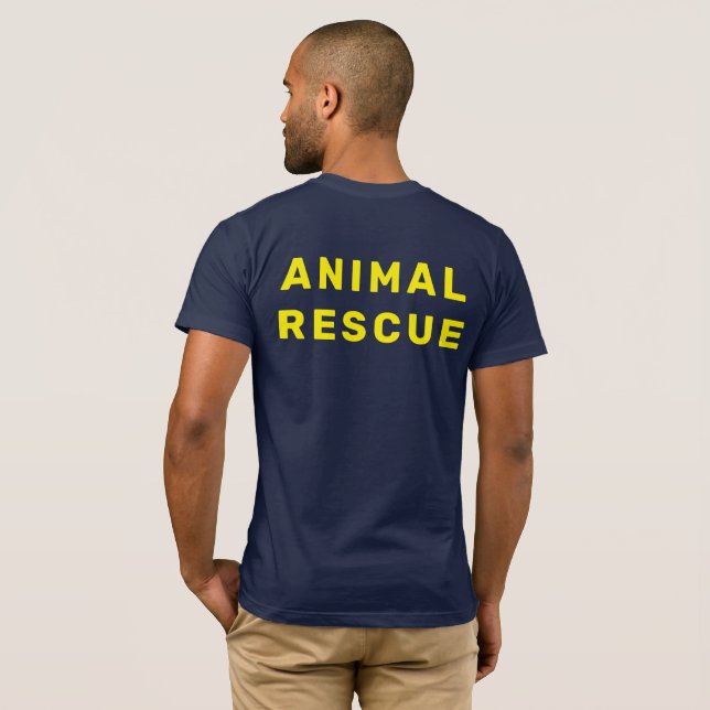 Camiseta T-Shirt de Emergência Animal (Parte Traseira Completa)