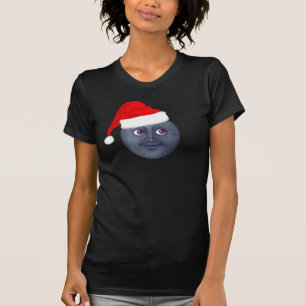 Camiseta T-shirt de Emoji da lua do Natal