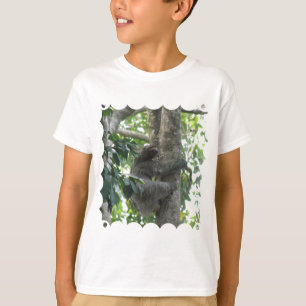 Camiseta T-shirt de escalada da juventude da preguiça