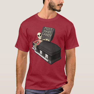 Camiseta T-shirt de esqueleto