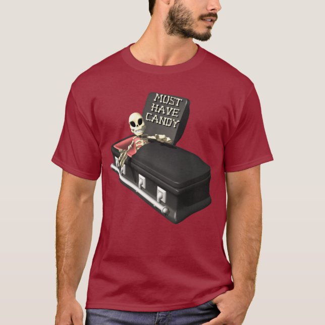 Camiseta T-shirt de esqueleto (Frente)