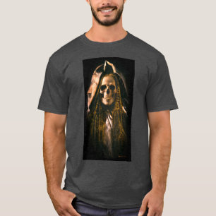 Camiseta T-shirt de esqueleto gótico do fantasma