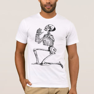 Camiseta T-SHIRT de esqueleto praying