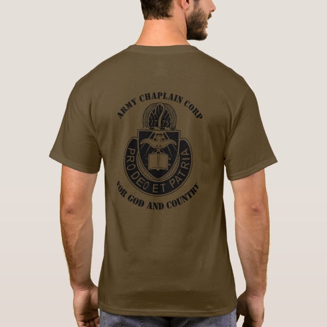 Camiseta T-shirt de Exército Capelão Corp (Verso)