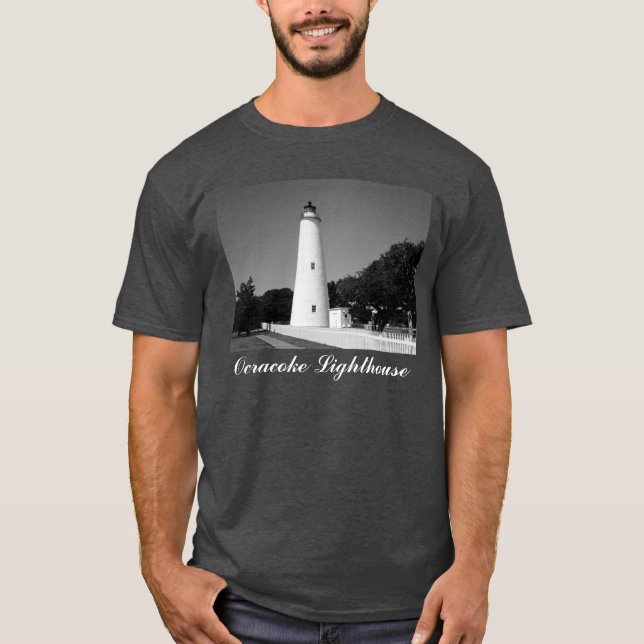 Camiseta T-Shirt de Farol Ocracoke (Frente)