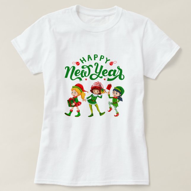 Camiseta t-shirt de femme pour Noël . Merry Christmas (Frente do Design)