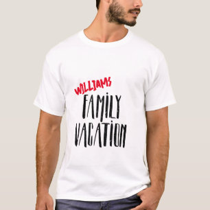 Camiseta T-Shirt de Férias Familiares