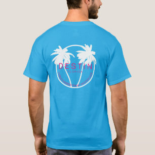 Camiseta T-Shirt de Férias Familiares Azul 2023