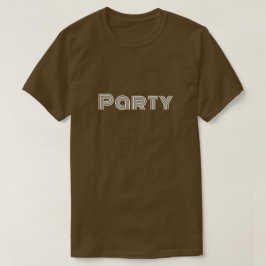 Camiseta T-Shirt de festa castanha