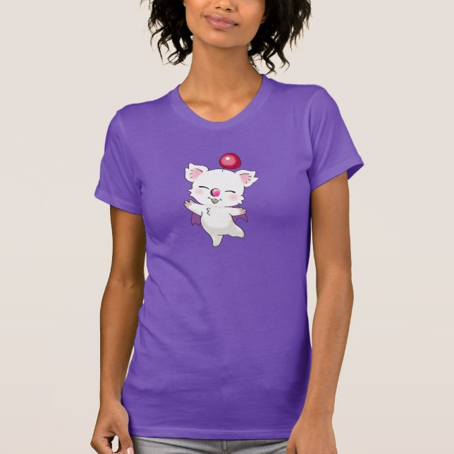 Camiseta T-shirt de FFXIV Moogle (mulheres) (Frente)