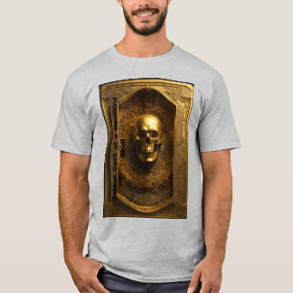 Camiseta T-shirt de fixação do Design da placa do crânio do