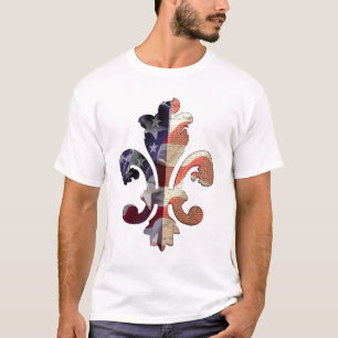 Camiseta T-shirt de Fleur de Independência Bandeira