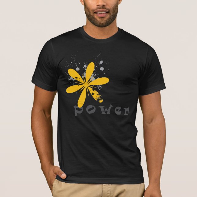 Camiseta T-shirt de flower power No6 (Frente)