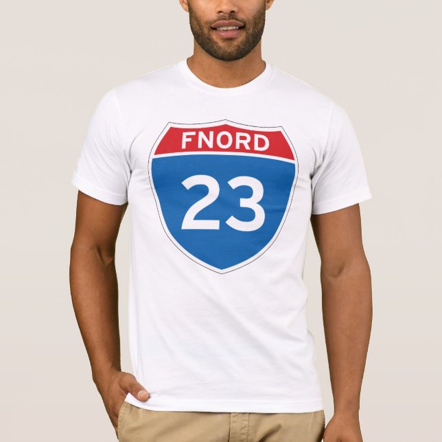 Camiseta T-shirt de Fnord 23 Discordian (Frente)