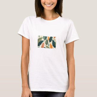 Camiseta T-shirt de folha