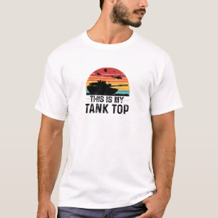Camiseta T-Shirt de Folha Curta Colorida Sunset