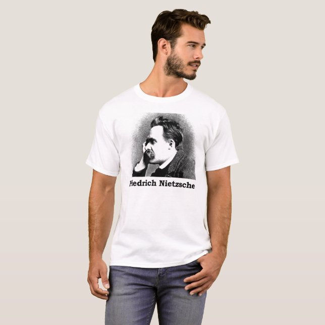 Camiseta T-shirt de Friedrich Nietzsche (Frente Completa)