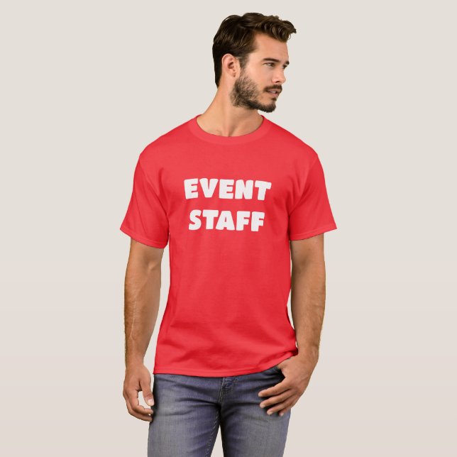 Camiseta T-Shirt de FUNCIONARIOS de 2 Lados do EVENTO (Frente Completa)