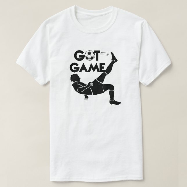 Camiseta T-Shirt de Futebol de Jogo (Frente do Design)